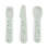 Done by Deer Baby Cutlery Set made of Plastic 3pcs Green
