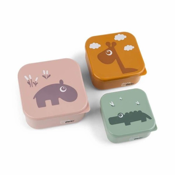 Done by Deer Feeding Set Deer Friends from Plastic Multicolour 3pcs