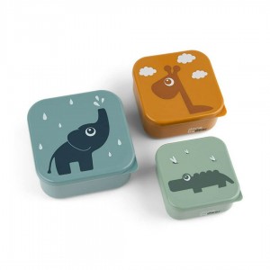 SNACK BOX 3 τμχ Deer friends Blue Mix