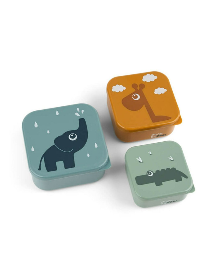 SNACK BOX 3 τμχ Deer friends Blue Mix