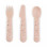 Done by Deer Baby Cutlery Set made of Plastic 3pcs Pink