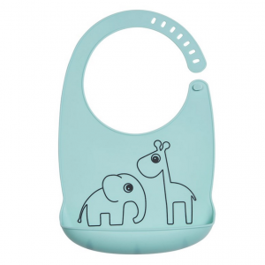 Practical waterproof silicone bib Done by Deer - blue