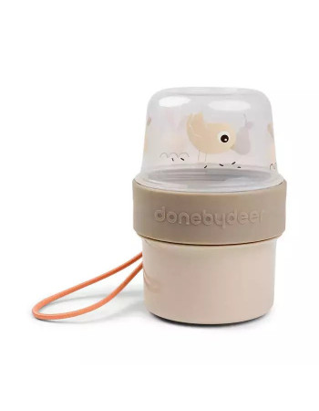 Done by Deer 2 Way Kids Lunch Plastic Box 0.15lt Beige