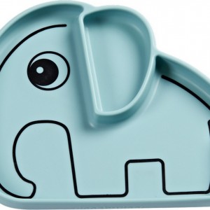 Παιδικό Πιάτο Σιλικόνης Done By Deer Stick & stay Elphee Blue