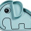 Done by Deer Silicone Toddler Plate Stick & Stay Elphee Blue