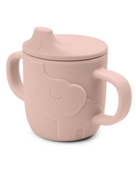 Done by Deer Educational Sippy Cup Plastic with Handles Pink 215ml