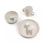 Done by Deer Plastic Kids' Lunch Set Beige 18 x 18 x 3pcs