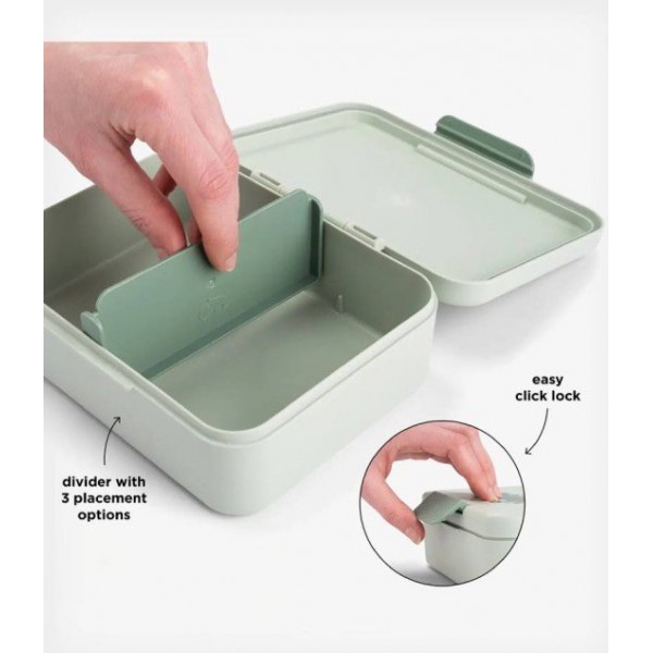 Done By Deer Δοχείο Φαγητού με Χωρίσματα Playground – Green