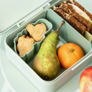 Done By Deer Δοχείο Φαγητού με Χωρίσματα Playground – Green