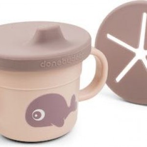 Done By Deer Training Glass With Handles And Mouthpiece And Snack Cup Wally Powder