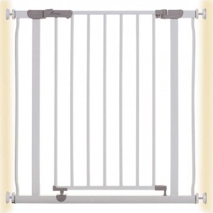 Dreambaby Ava Πτυσσόμενη Προστατευτική Πόρτα από Μέταλλο σε Λευκό Χρώμα 81x75cm