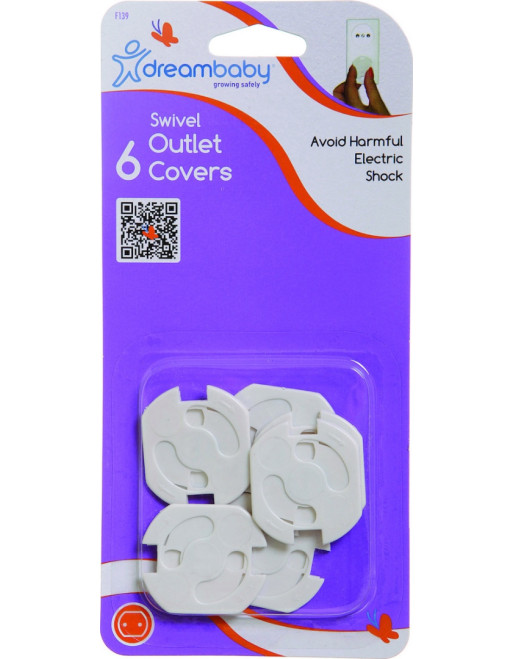 Dreambaby Outlet Cover Protectors made of Plastic in White Color 6pcs