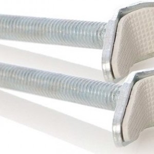 Αντάπτορες Προστατευτικής Πόρτας από Μέταλλο σε Λευκό Χρώμα 2τμχ