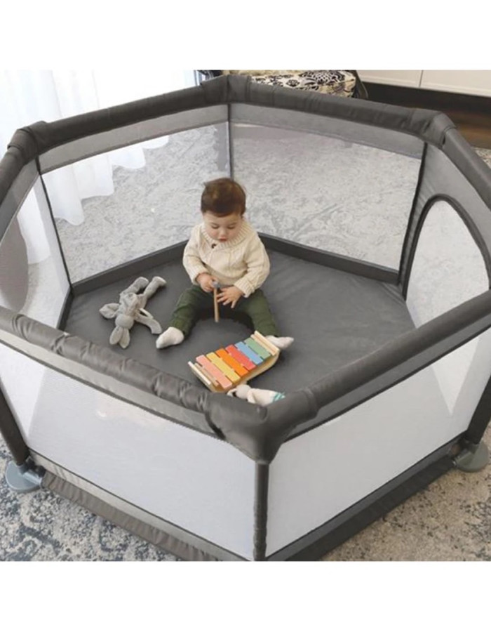 Dreambaby Playpen with Mattress Gray 140x140cm