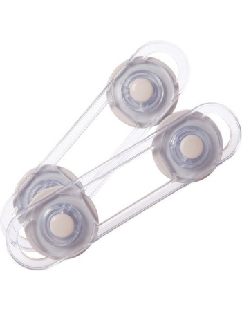 Dreambaby Small Προστατευτικά για Ντουλάπια & Συρτάρια με Αυτοκόλλητο από Πλαστικό σε Λευκό Χρώμα 2τμχ