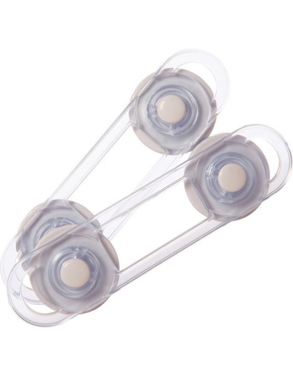 Dreambaby Cabinet & Drawer Protectors with Sticker made of Plastic in White Color 2pcs
