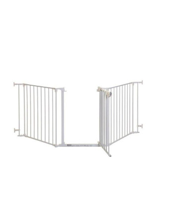 Dreambaby Newport Foldable Safety Gates with Screws, βιδωτό, βιδωτο made of Metal in White Color 200x74cm 3pcs