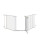 Dreambaby Newport Foldable Safety Gates with Screws, βιδωτό, βιδωτο made of Metal in White Color 200x74cm 3pcs