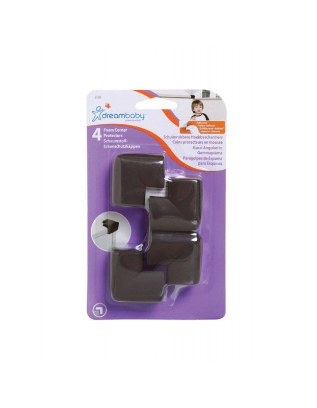 Dreambaby For Edges & Corners with Sticker made of Plastic in Brown Color 4pcs