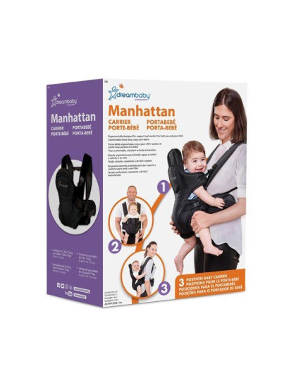 Dreambaby Baby Carrier Manhattan Black