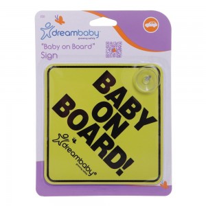 BABY ON BOARD SIGN Yellow/Black BABY ON BOARD SIGN Yellow/Black