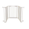 Dreambaby Newport Foldable Safety Gates with Screws, βιδωτό, βιδωτο made of Metal in White Color 200x74cm 3pcs