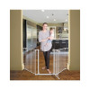 Dreambaby Newport Foldable Safety Gates with Screws, βιδωτό, βιδωτο made of Metal in White Color 200x74cm 3pcs