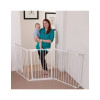 Dreambaby Newport Foldable Safety Gates with Screws, βιδωτό, βιδωτο made of Metal in White Color 200x74cm 3pcs