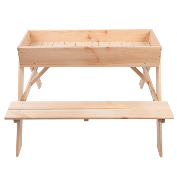 Esschert Design: ​Παιδικό Ξύλινο Τραπεζάλι Πικνίκ και Sandbox 2 σε 1