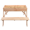Esschert Design: ​Παιδικό Ξύλινο Τραπεζάλι Πικνίκ και Sandbox 2 σε 1