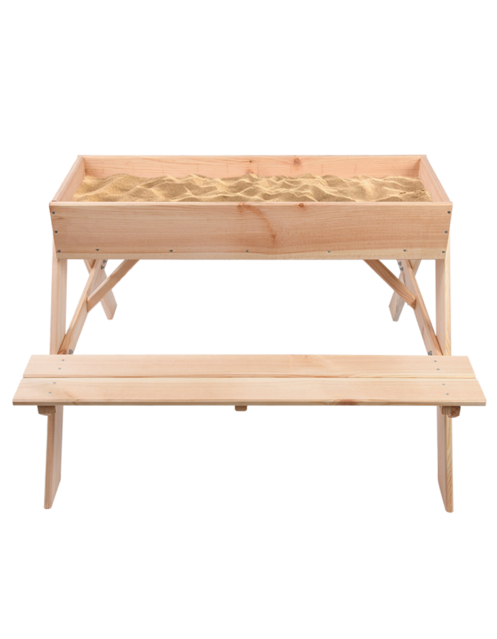 Esschert Design: ​Παιδικό Ξύλινο Τραπεζάλι Πικνίκ και Sandbox 2 σε 1