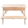 Esschert Design: ​Παιδικό Ξύλινο Τραπεζάλι Πικνίκ και Sandbox 2 σε 1