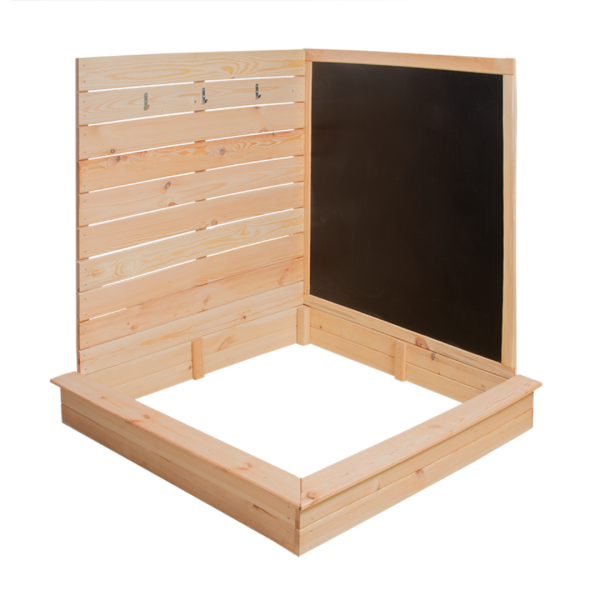 Esschert Design: Παιδική Γωνιακή Αμμοδόχος με Μαυροπίνακα