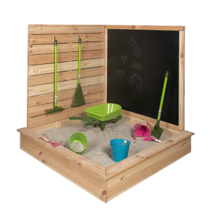 Esschert Design: Παιδική Γωνιακή Αμμοδόχος με Μαυροπίνακα