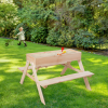 Esschert Design: ​Παιδικό Ξύλινο Τραπεζάλι Πικνίκ και Sandbox 2 σε 1