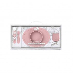 Πλήρες Tiny εκπαιδευτικό σετ φαγητού για 4+ μηνών - Blush