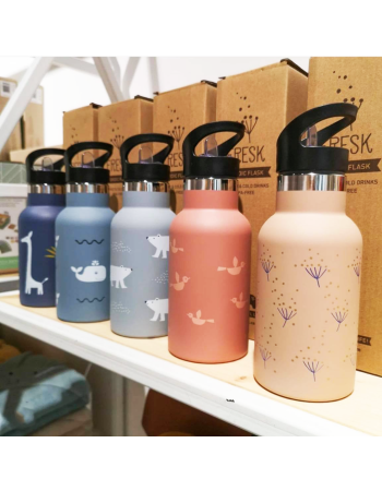 Fresk: Stainless steel thermos 350ml with double cap - in various designs