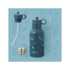 Fresk Kids Water Bottle Thermos Stainless Steel with Straw Shark 350ml