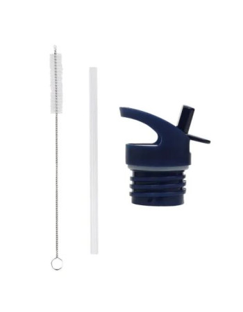 A Little Lovely Company Lid Straw Brush Set Srawberries