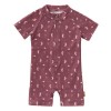 Fresk Kids Sun Protection One-Piece Swimsuit Pink - Seahorse