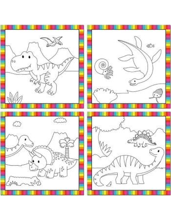 BABY WATERCOLOR PAINTING DINOSAURS