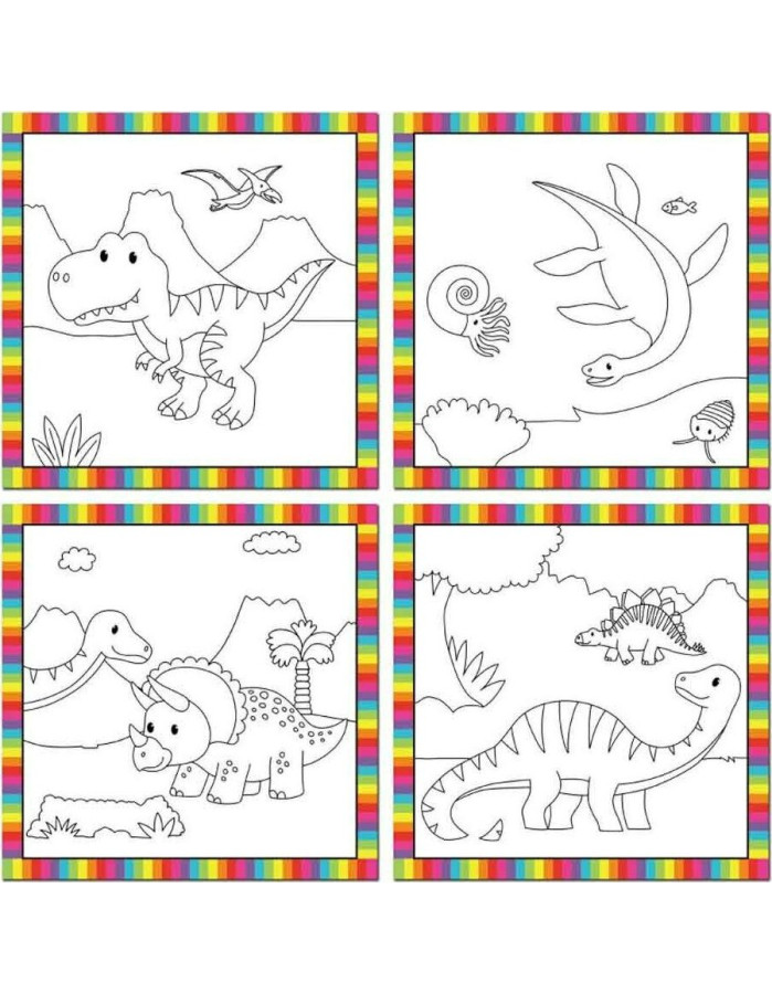 BABY WATERCOLOR PAINTING DINOSAURS