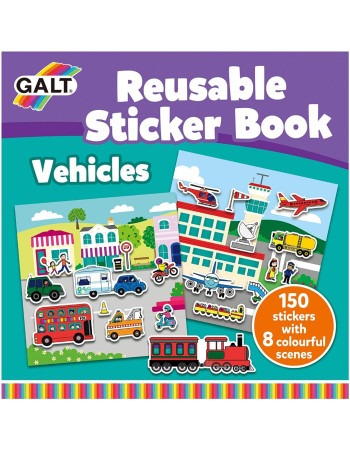 BOOK OF 150 REUSABLE CARS STICKER