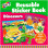 BOOK WITH 150 DINOSAUR STICKERS REUSABLE