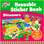 BOOK WITH 150 DINOSAUR STICKERS REUSABLE