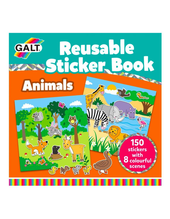 Galt Reusable Sticker Book-Animals