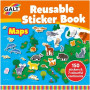 Book with 150 reusable stickers - Animal Map