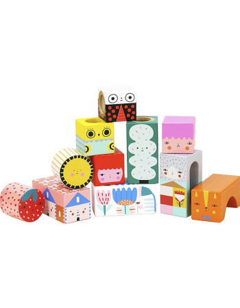 Stacking Toy made of Wood with Sounds