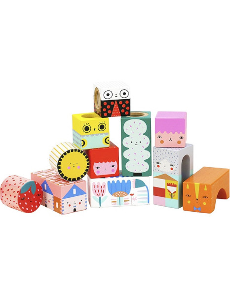 Stacking Toy made of Wood with Sounds