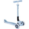Globber Kids Scooter Foldable Foldable Lights Ecologic 3-Wheel for 2+ Years Light Blue